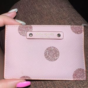 Pink Kate spade card holder